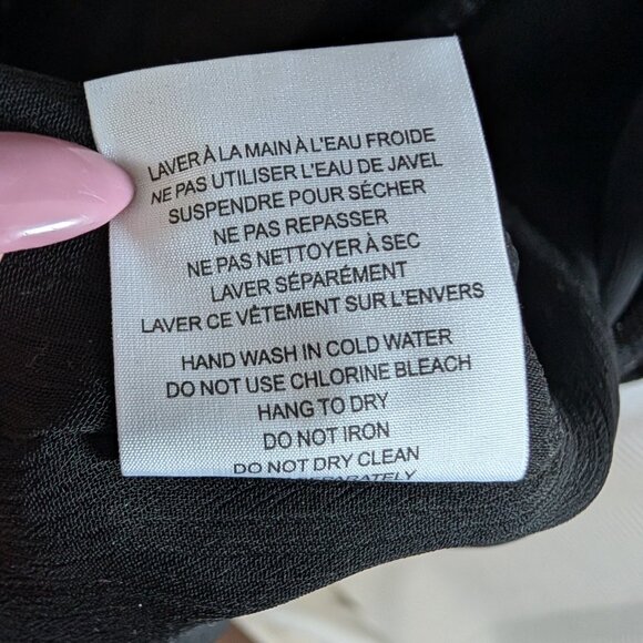 MXM Black Sequin Sheer Waterfall Vest Glam Layering Piece Size 2X Plus Size - Picture 15 of 15